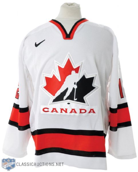 Jarome Iginla 2002 Team Canada Signed Vintage Pro Jersey