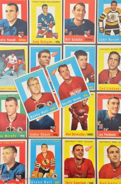 1959-60 Topps Hockey Complete 66-Card Set 