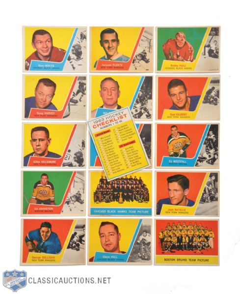 1963-64 Topps Hockey Complete 66-Card Set