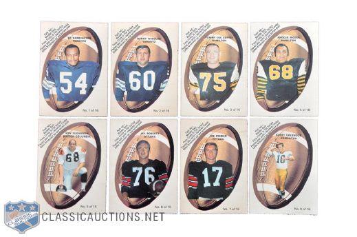 1970-83 CFL Football Card Set and Near Set Collection of 4