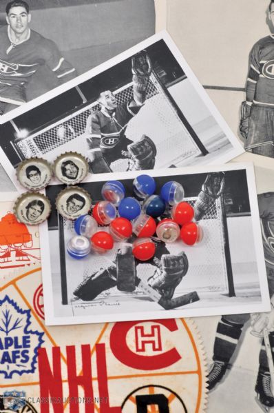 Hockey Premium Collection with 1945-54 Quaker Oats Photos (44), 1968-69 Post Marbles (15) and More 
