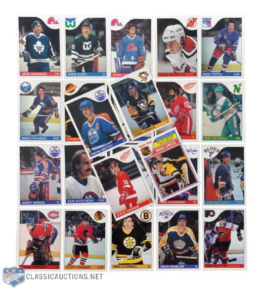 1985-86 O-Pee-Chee Hockey Complete 264-Card Set with Mario Lemieux RC