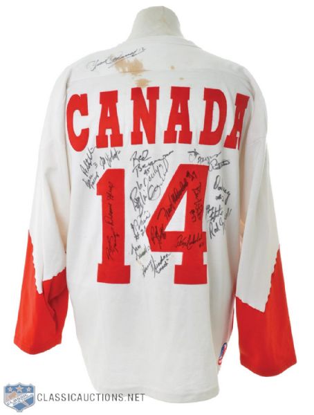 1972 Canada-Russia Series Team Canada Team-Signed Jersey by 21 