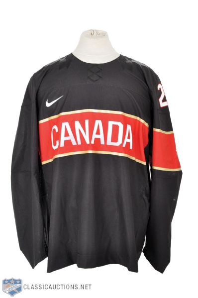 Corey Perrys 2014 Winter Olympics Team Canada Game-Worn Jersey with Hockey Canada LOA - Photo-Matched!