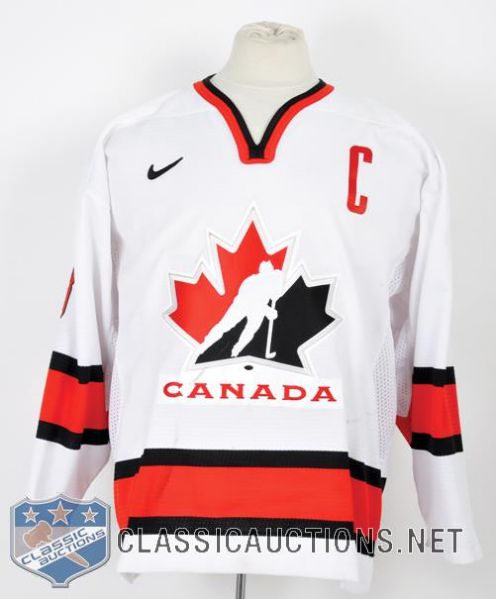 Mike Richards 2005 IIHF WJC Team Canada Game-Worn Captains Jersey with LOA