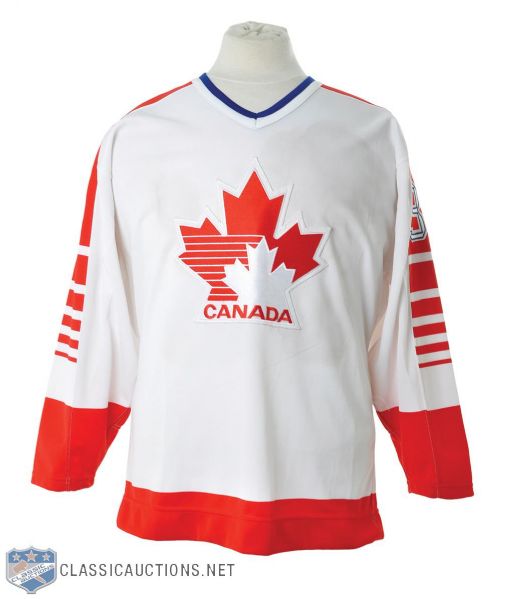 Vintage 1980s Team Canada Jersey Presented to Harold Ballard