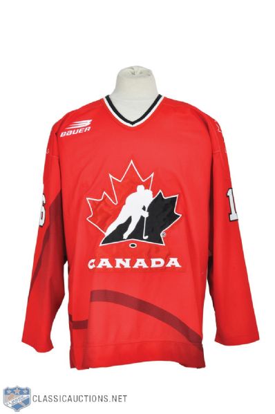 Trevor Lindens 1997-98 Team Canada Game-Worn Jersey with LOA 