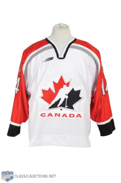 Caroline Ouellettes 1998-99 Team Canada WNT - U22 Game-Worn Jersey with LOA 
