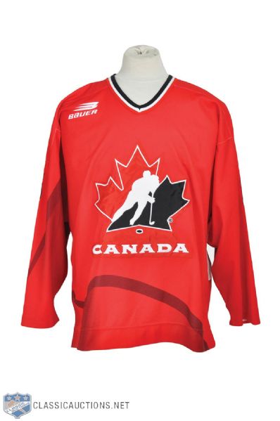 Ed Jovanoskis 1997-98 Team Canada Game-Worn Jersey with LOA