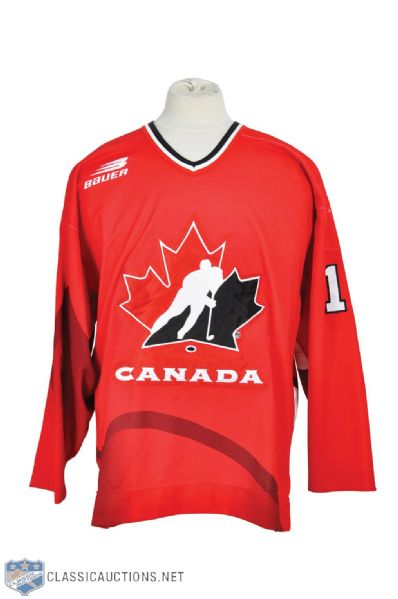 Nelson Emersons 1997-98 Team Canada Game-Worn Jersey with LOA