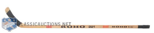 Phil Verchotas Koho Game-Used Stick - Gifted to NYS Trooper at the 1980 Winter Olympics