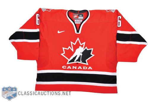 Therese Brissons 2001-02 Team Canada WNT Game-Worn Jersey with LOA 