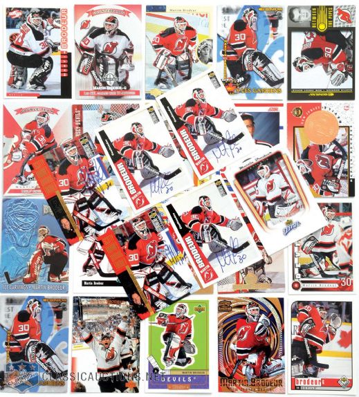 Martin Brodeur Hockey Card Collection of 685 from His Fathers Collection