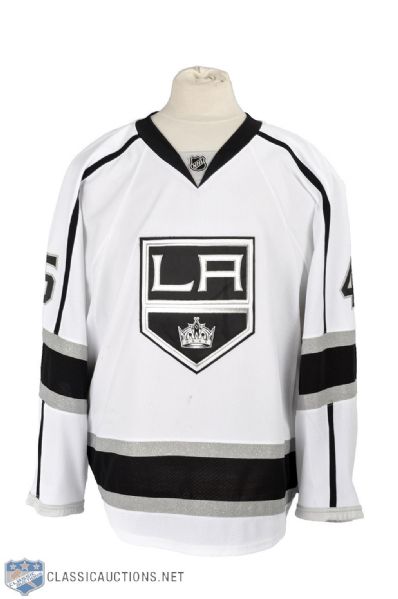 Jonathan Berniers 2011-12 Los Angeles Kings Signed Game-Worn Jersey with His Signed LOA