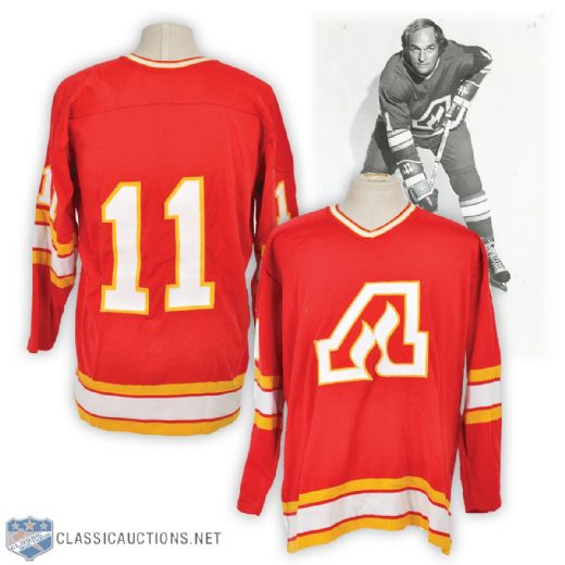 Atlanta Flames Circa 1973-74 Game-Worn Jersey Attributed to Leon Rochefort