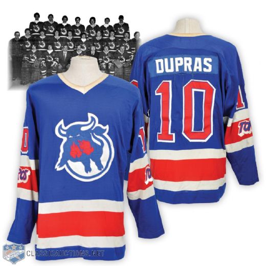 Rich Dupras 1973-74 WHA Toronto Toros Game-Worn Inaugural Season Jersey