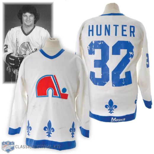 Dale Hunters Early-1980s Quebec Nordiques Game-Worn Jersey with LOA