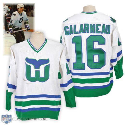 Michel Galarneaus 1980-81 Hartford Whalers Game-Worn Rookie Season Jersey