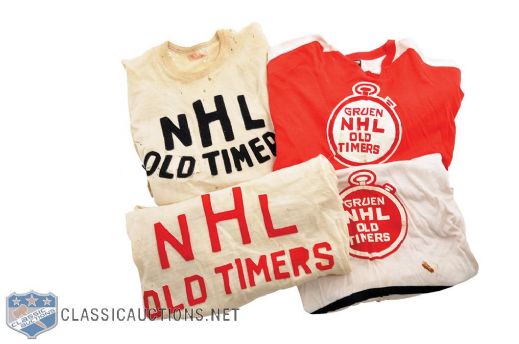 NHL Old Timers 1960s/1970s Game-Worn Jersey Collection of 4