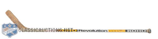 Jari Kurris Early-1990s Los Angeles Kings Signed Koho Revolution Game-Used Stick