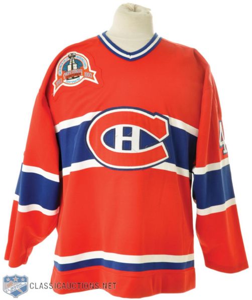 J.J. Daigneaults 1993 Stanley Cup Finals Montreal Canadiens Game-Worn Jersey -Photo-Matched!