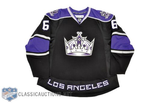 Brad Stuarts 2007-08 Los Angeles Kings Game-Worn London Game Jersey with Team LOA