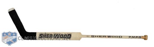 Tom Barrassos Early-1990s Pittsburgh Penguins Sher-Wood Game-Used Stick