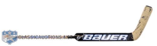 Nikolai Khabibulins Early-to-Mid-2000s Tampa Bay Lightning Signed Bauer Game-Used Stick