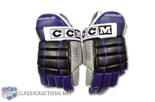 Vincent Lecavaliers Tampa Bay Lightning CCM Game-Issued Gloves