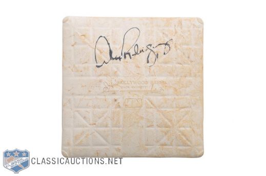 Yankee Stadium 2008 Game-Used First Base from Alex Rodriguez Career Home Run #534 with LOAs
