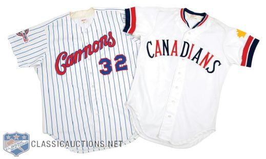 Brian Shouses Mid-1990s Calgary Cannons and 1990s Vancouver Canadians Game-Worn Jerseys 