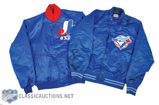 Willie Upshaws 1980s Toronto Blue Jays Jacket and 1990s Montreal Expos Jacket