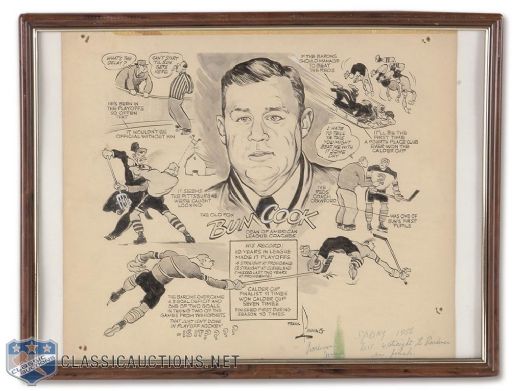Bun Cooks AHL Coaching Career Original Artwork Collection of 3 