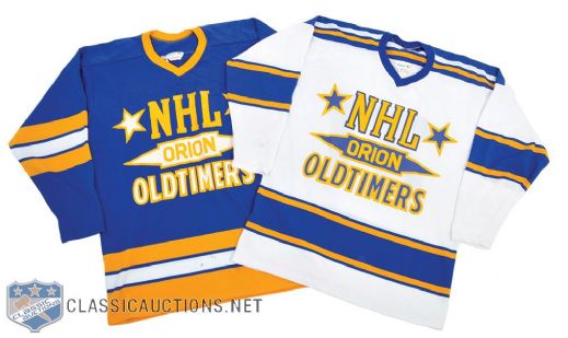Frank Mahovlichs NHL Oldtimers Game-Worn Jersey Collection of 2