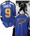 Paul Kariyas 2007-08 St. Louis Blues Signed 1st Home Game of Season <BR>Game-Worn Jersey