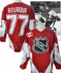 Ray Bourques 1999 NHL All-Star Game Signed North America Team Game-Worn Jersey with NHLPA COA