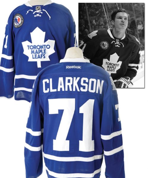 David Clarksons  2013-14 Toronto Maple Leafs Game-Worn "Hall of Fame Game" Jersey with Team COA 