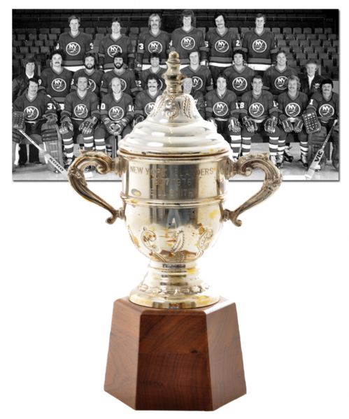 Billy Smiths 1977-78 New York Islanders Clarence Campbell Bowl <br>Championship Trophy (11”)