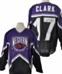 Wendel Clarks 1994 NHL All-Star Game Western Conference Game-Issued Jersey