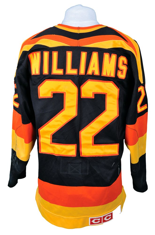 1983-84 Dave “Tiger” Williams Vancouver Canucks Game Worn Jersey - Photo  Match