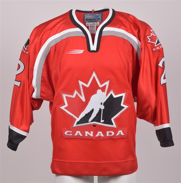 Sommer Wests 1998-99 Team Canada WNT - U22 Game-Worn Red Jersey with LOA