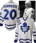 Mike Johnsons 1999-2000 Toronto Maple Leafs "Hall of Fame Game" Game-Worn Jersey with LOA - Photo-Matched!