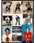 Chicago Black Hawks 1960s to 2006-07 Postcard and Team Card Collection of 1,100+ Including 45 Signed 