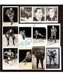 New York Rangers 1940s to 2006-07 Postcard and Team Card Collection of 675+ including 114 Signed 