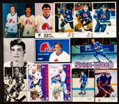 Quebec Nordiques 1980-81 to 1994-95 Postcard and Photo Collection of 875+ including 46 Signed 
