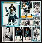 San Jose Sharks 1991-92 to 2005-06 Postcard, Program Card and Inaugural-Season Signed Promotional Photo Collection of 320+ including 43 Signed