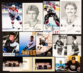 Washington Capitals 1974-75 to 2006-07 Postcard and Team Card Collection of 660+ including 71 Signed