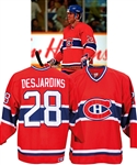 Eric Desjardins Mid-1990s Montreal Canadiens Game-Worn Jersey Obtained from Team with LOA 