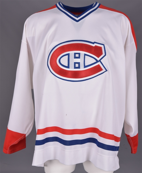 Goulets Late-1990s Montreal Canadiens Training Camp Game-Worn Jersey with Team LOA