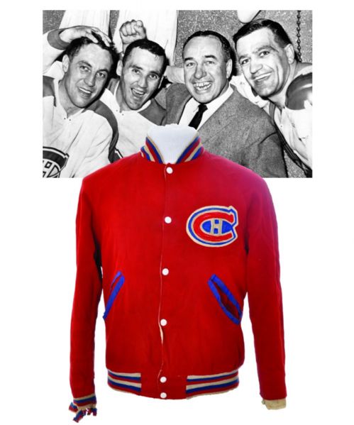 Hector "Toe" Blake 1950s Montreal Canadiens Team Jacket with LOA